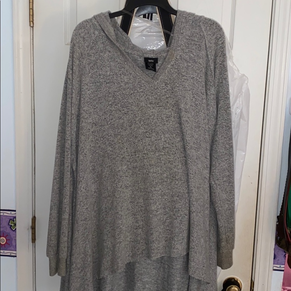 Gray Oversized Pullover Jacket/Sweatshirt